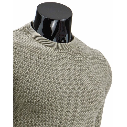 Sweter męski beżowy (wx0622) dstreet  męskie