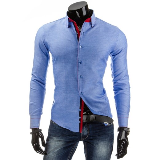Koszula biznesowa (dx0713) dstreet niebieski koszule