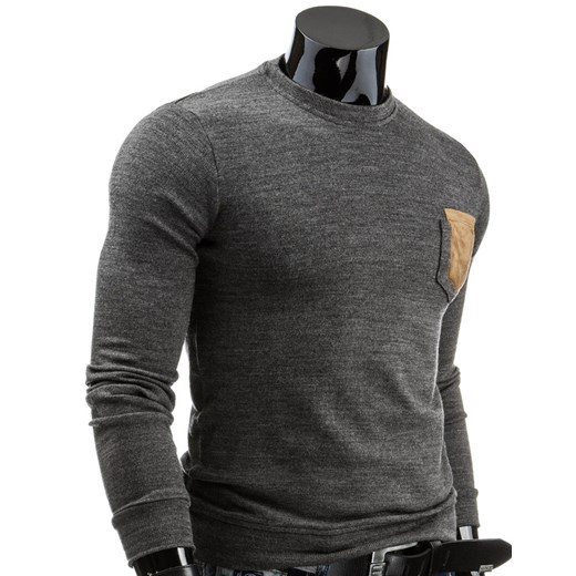 Sweter (wx0432) dstreet szary miękkie