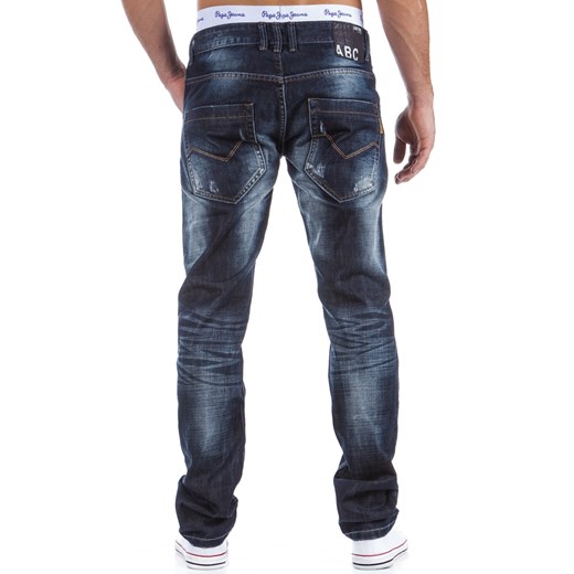 Spodnie jeansowe (ux0298) dstreet szary młodzieżowy
