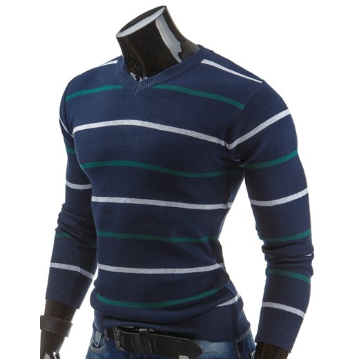 Sweter (wx0305) dstreet czarny minimalistyczny
