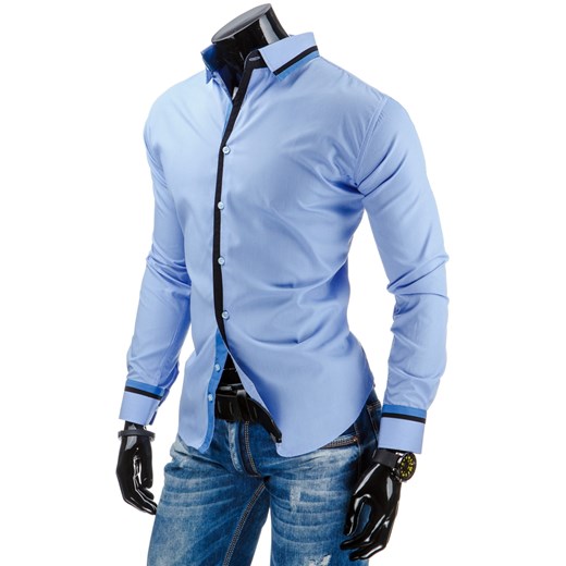 Koszula męska błękitna (dx0892) dstreet niebieski koszule