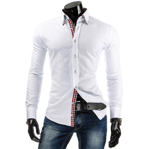 Koszula z długim rękawem (dx0606) dstreet szary koszule