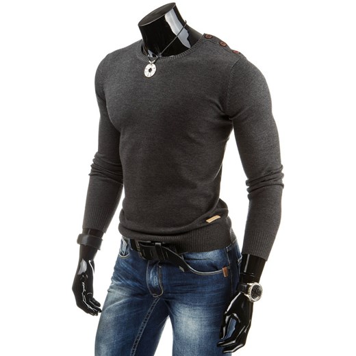 Sweter męski (wx0553) dstreet czarny modne