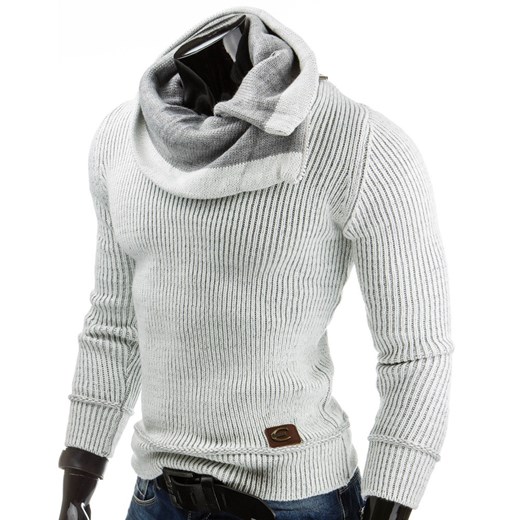 Sweter (wx0524) dstreet szary męskie