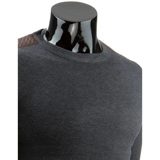 Sweter męski antracytowy (wx0692) dstreet  modne