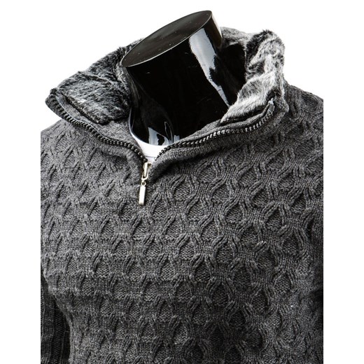 Sweter (wx0507) dstreet szary modne