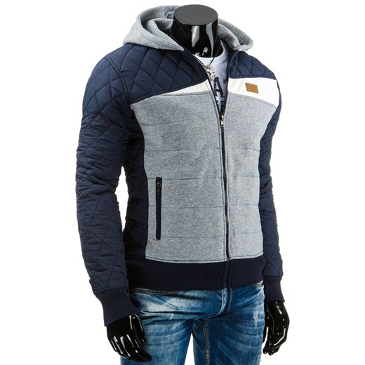 Kurtka męska granatowa (tx1014) dstreet szary dresówka