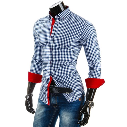 Koszula z długim rękawem (dx0608) dstreet niebieski koszule