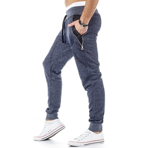 Spodnie dresowe (ux0214) dstreet bialy Spodnie
