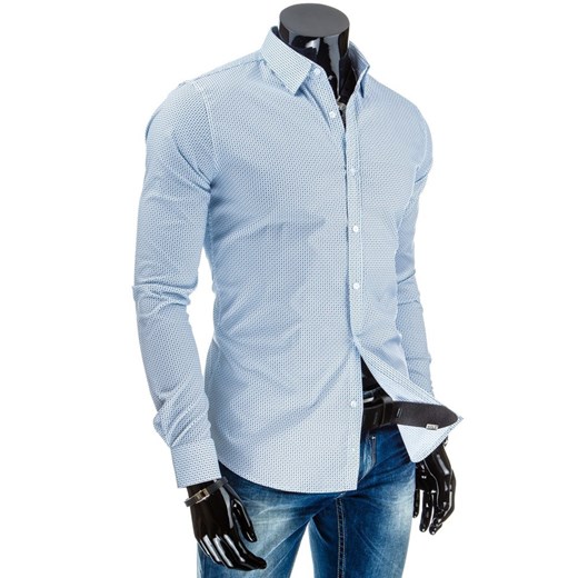 Koszula z długim rękawem (dx0778) dstreet niebieski koszule