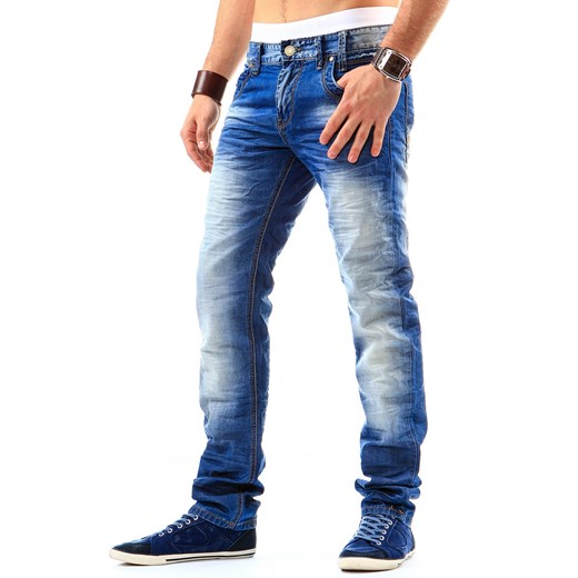 Spodnie męskie jeansowe (ux0002) dstreet granatowy Spodnie