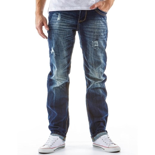 Spodnie jeansowe męskie (ux0120) dstreet szary oryginalne