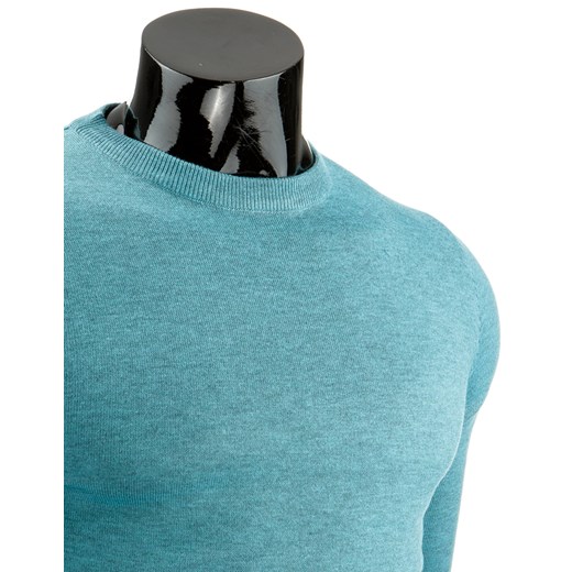 Sweter męski turkusowy (wx0663) dstreet mietowy modne