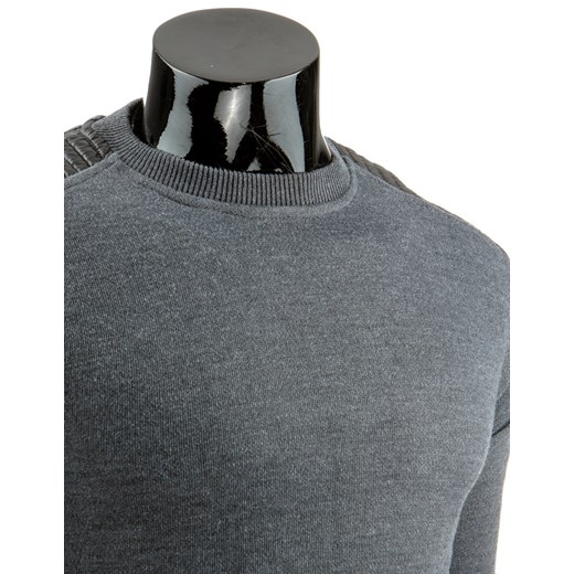 Sweter męski szary (wx0674) dstreet  rękawy