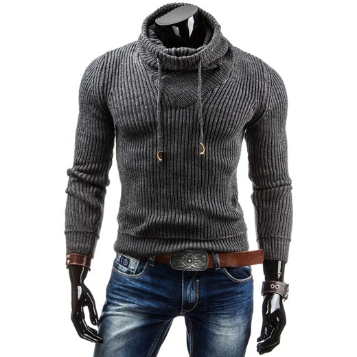 Sweter męski (wx0479) dstreet szary męskie