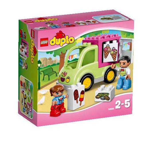 LEGO DUPLO, klocki Furgonetka lodziarza, 10586 - Darmowa dostawa do salonów empik! smyk-com rozowy