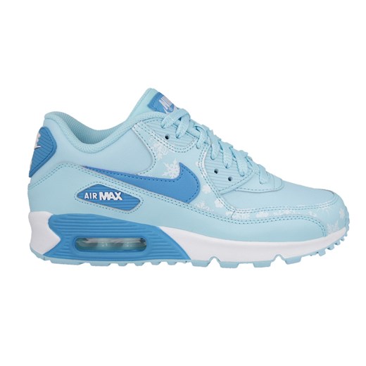 BUTY NIKE AIR MAX 90 PREMIUM LEATHER GS 724871 400 yessport-pl mietowy Buty sportowe casual