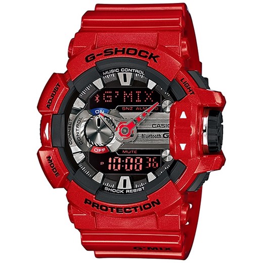CASIO GBA-400-4AER - ZEGAREK G-SHOCK GBA 400 4AER e-watches czerwony Zegarki męskie
