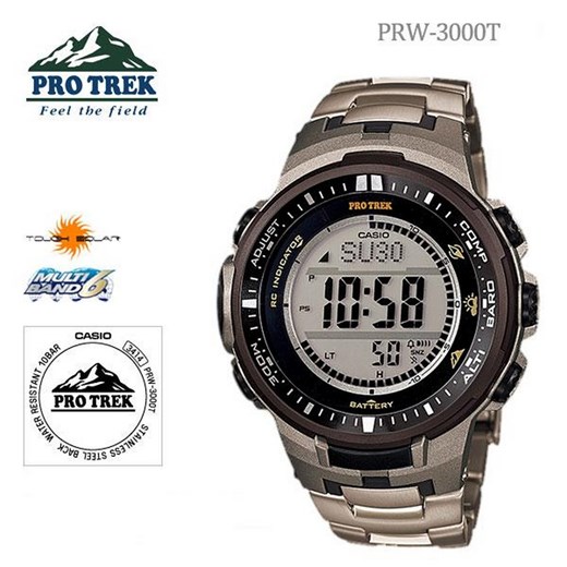 CASIO PRW-3000T-7ER - ZEGAREK PROTREK PRW 3000T 7ER e-watches szary zima