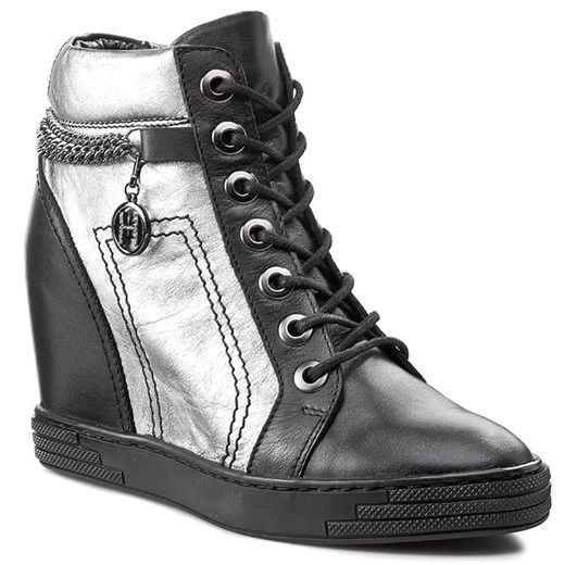 Sneakersy CARINII - B3028  Crust Nero/Lambada Grey eobuwie-pl szary jesień