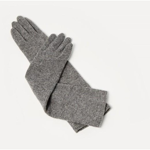 Wełniane rękawiczki reserved szary jesień