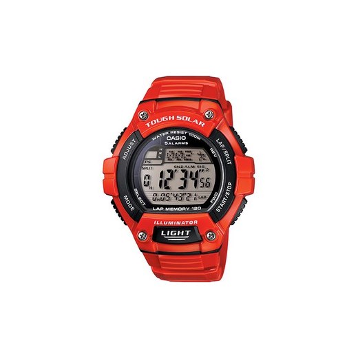 Zegarek Damski Casio W-S220C-4AVDF + dodatkowo otrzymasz cyfrowy zegarek ZA DARMO + 5 lat gwarancji + dożywotnia możliwość zwrotu towaru brawat-pl pomaranczowy Zegarki damskie