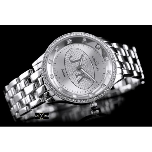 Zegarek damski JORDAN KERR - antyalergiczny + PUDEŁKO (zj589b) zegarki-cc szary srebrna