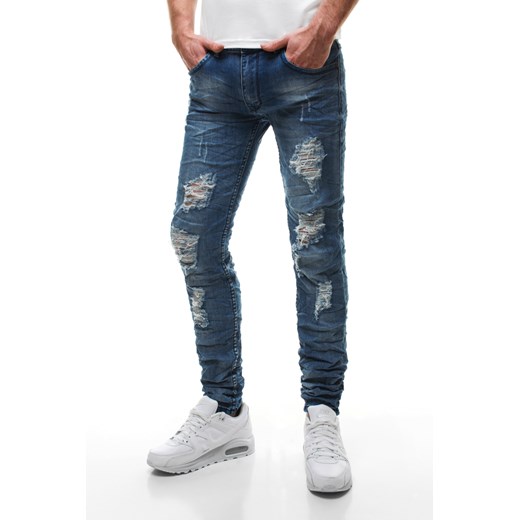 BRUNO LEONI 200 SPODNIE MĘSKIE JEANSOWE NIEBIESKIE ozonee-pl szary jeans