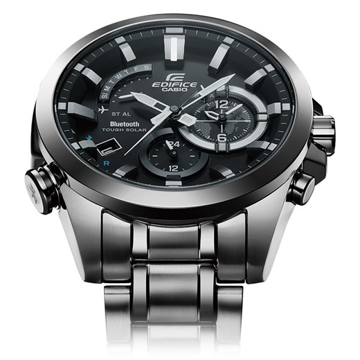 CASIO EQB-510D-1AER - ZEGAREK EDIFICE Bluetooth EQB 510D 1AER e-watches szary Zegarki męskie