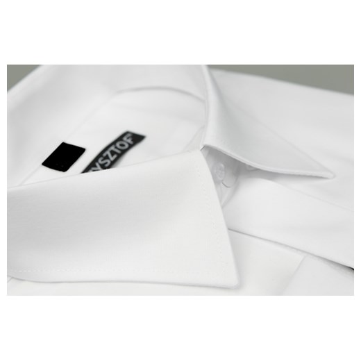 KRZYSZTOF koszula biała na spinki XL 43-44 194/200 klasyczna krzysztof-pl szary elegancki