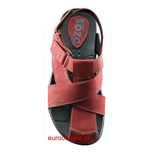 SOZA Bio Eco Obuwie Męskie Sandały SO-672-G euroobuwie czerwony lekkie