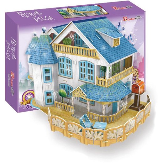Cubic Fun, puzzle 3D Willa dla lalek - Darmowa dostawa do salonów empik! smyk-com fioletowy wiosna