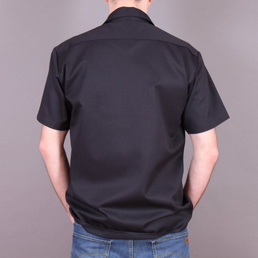 Koszula Dickies 1574 Short Sleeve Work Shirt - Black brandsplanet-pl szary szorty