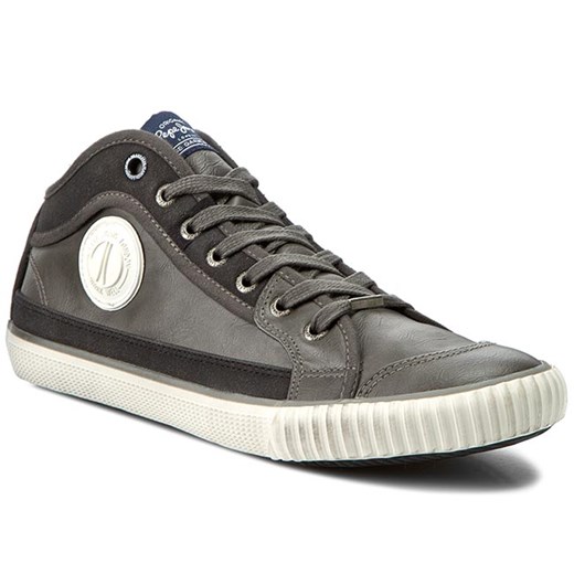 Półbuty PEPE JEANS - Industry Basic PMS30189 Factory Grey 962 eobuwie-pl zielony casual