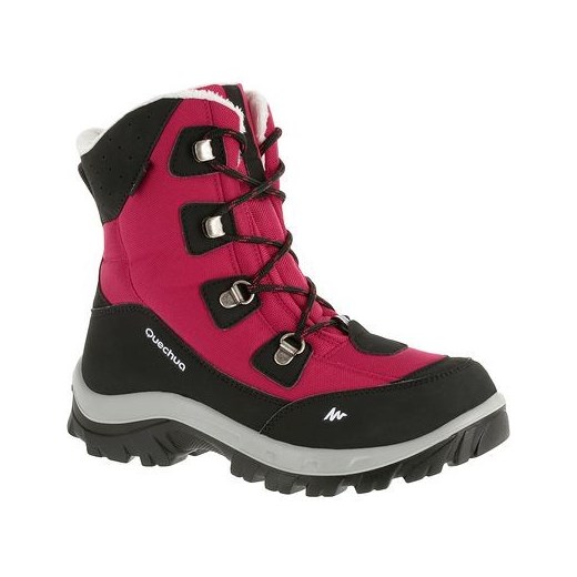 Buty zimowe turystyczne Forclaz 100 dzieci decathlon rozowy zima