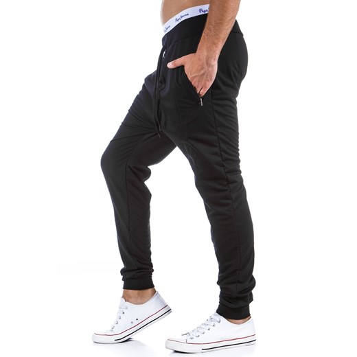 Spodnie dresowe baggy (ux0312) dstreet bialy młodzieżowy