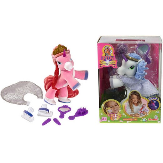Simba, Filly Beauty Queen, kucyk ze świecącym rogiem - Darmowa dostawa do salonów empik! smyk-com szary