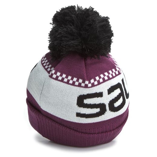 Czapka SALOMON - Junior Logo Beanie L37567300 Aster Purple eobuwie-pl szary młodzieżowy