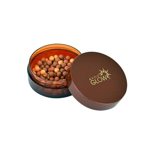 Avon Glow puder brązujący w kulkach odcień Warm (Bronzing Pearls) 22 g + do każdego zamówienia upominek. iperfumy-pl brazowy 