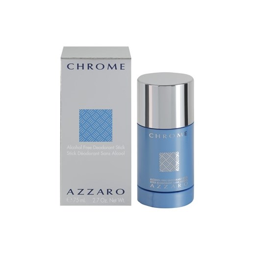 Azzaro Chrome dezodorant w sztyfcie dla mężczyzn 75 ml  + do każdego zamówienia upominek. iperfumy-pl szary męskie