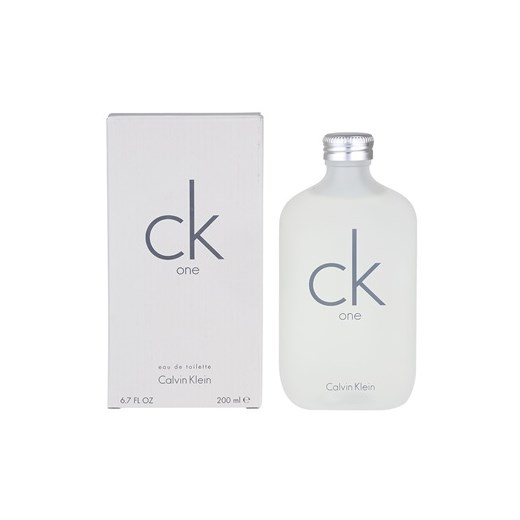 Calvin Klein CK One woda toaletowa unisex 200 ml  + do każdego zamówienia upominek. iperfumy-pl szary 