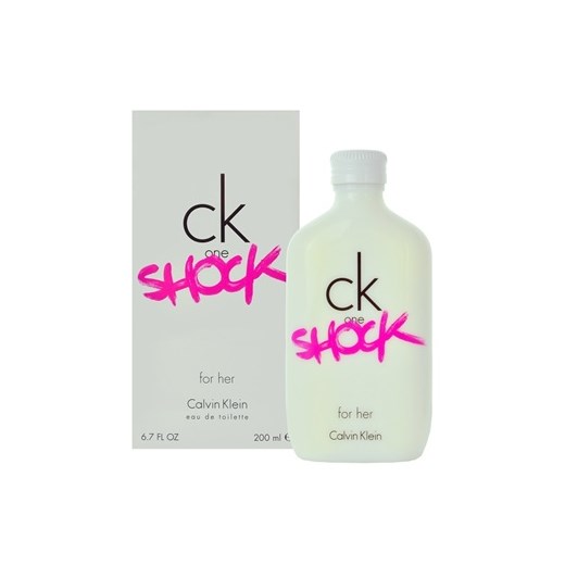 Calvin Klein CK One Shock for Her woda toaletowa dla kobiet 200 ml  + do każdego zamówienia upominek. iperfumy-pl szary łatki