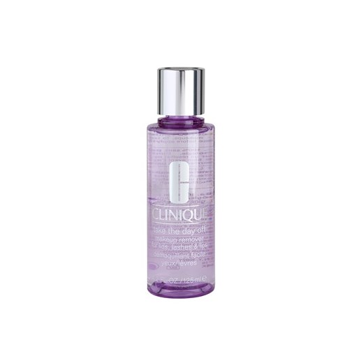 Clinique Take The Day Off dwufazowy płyn do demakijażu (Makeup Remover for Lids, Lashes & Lips) 125 ml + do każdego zamówienia upominek. iperfumy-pl rozowy 