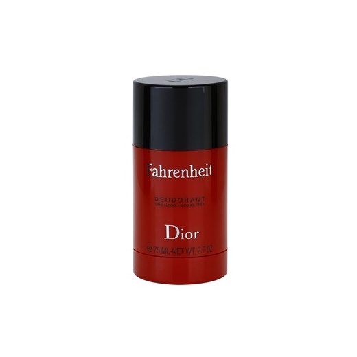 Dior Fahrenheit dezodorant w sztyfcie dla mężczyzn 75 ml  + do każdego zamówienia upominek. iperfumy-pl czerwony męskie
