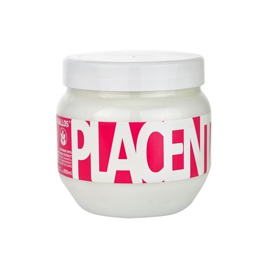 Kallos Placenta maseczka  do włosów suchych i zniszczonych (Hair Mask) 800 ml + do każdego zamówienia upominek. iperfumy-pl szary 