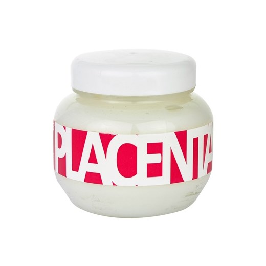 Kallos Placenta maseczka  do włosów suchych i zniszczonych (Hair Mask) 275 ml + do każdego zamówienia upominek. iperfumy-pl bialy 