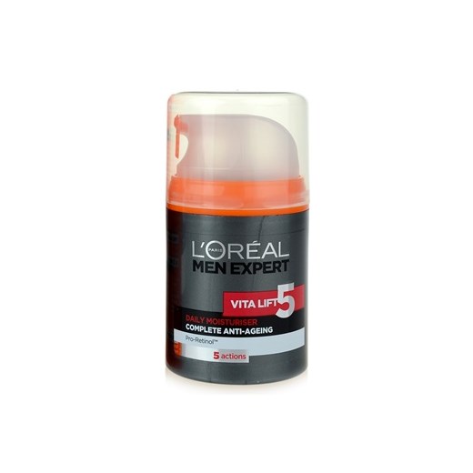 L'Oréal Paris Men Expert Vita Lift 5 krem nawilżający przeciw starzeniu się (Daily Moisturizer Complete Anti-Ageing) 50 ml + do każdego zamówienia upominek. iperfumy-pl zielony krem nawilżający