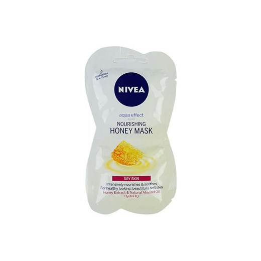 Nivea Aqua Effect odżywcza maseczka miodowa (Nourishing Honey Mask) 2x7,5 ml + do każdego zamówienia upominek. iperfumy-pl zielony 
