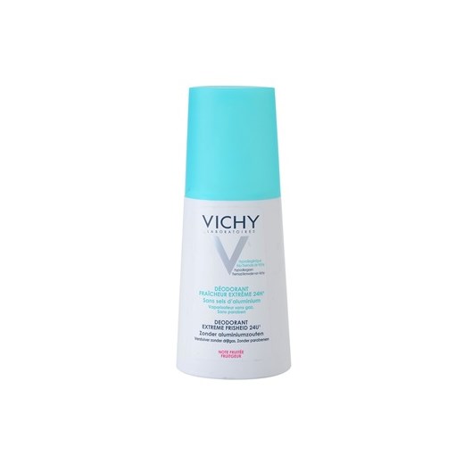 Vichy Deodorant orzeźwiający dezodorant w spreju (Ultra-Refreshing Deodorant Spray, Fruit) 100 ml + do każdego zamówienia upominek. iperfumy-pl turkusowy 